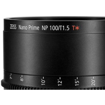 ZEISS Nano Prime 100mm T1.5 Lente de Cine Full-Frame 3.3' mínimo enfoque