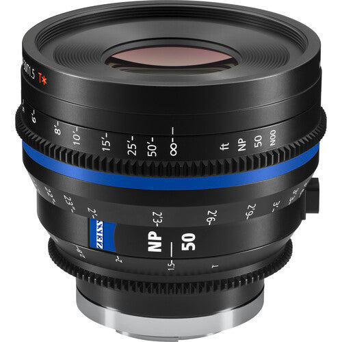 ZEISS Nano Prime 50mm T1.5 Lente de Cine Sony E con Iris 12 Láminas