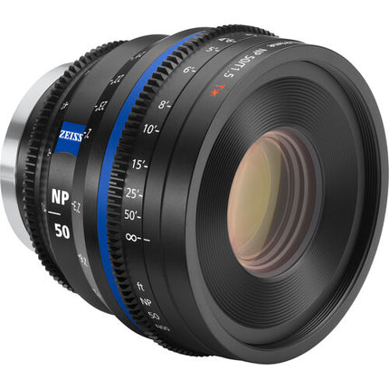 ZEISS Nano Prime 50mm T1.5 Lente de Cine Sony E con Iris 12 Láminas