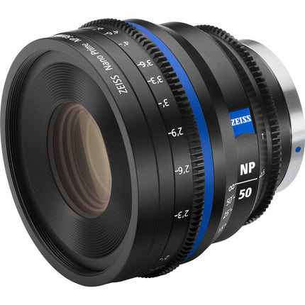 ZEISS Nano Prime 50mm T1.5 Lente de Cine Sony E con Iris 12 Láminas