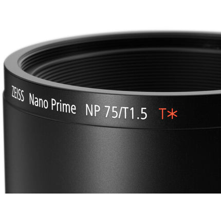 ZEISS Nano Prime 75mm T1.5 Lente Cine Sony E Full Frame T1.5-T16