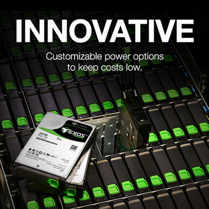 Seagate 24TB Exos X24 Disco Duro Interno 3.5 SATA III 7200 rpm 512MB Cache