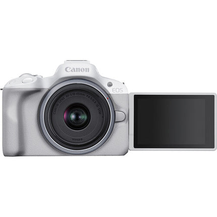 Canon EOS R50 Cámara Sin Espejo con Sensor 24.2MP y lente 18-45mm Blanco