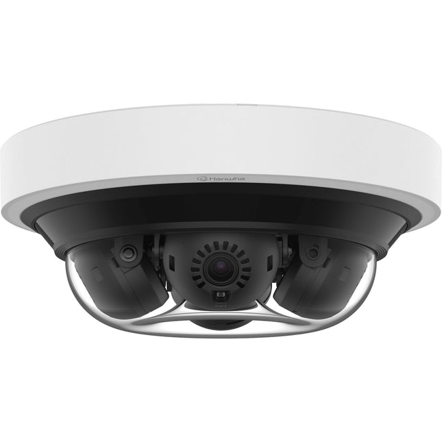 Hanwha Vision PNM-C16013RVQ Cámara Mini Domo Multidireccional 16MP con Visión Nocturna 66 pies y Lentes de 3.19mm