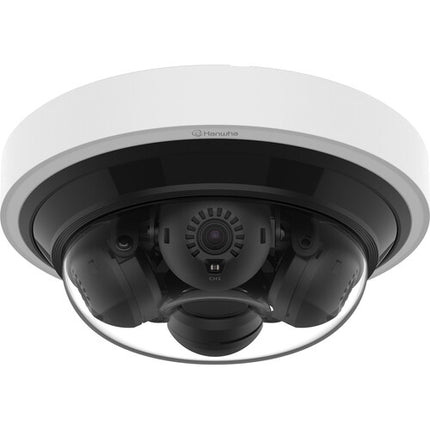Hanwha Vision PNM-C16013RVQ Cámara Mini Domo Multidireccional 16MP con Visión Nocturna 66 pies y Lentes de 3.19mm
