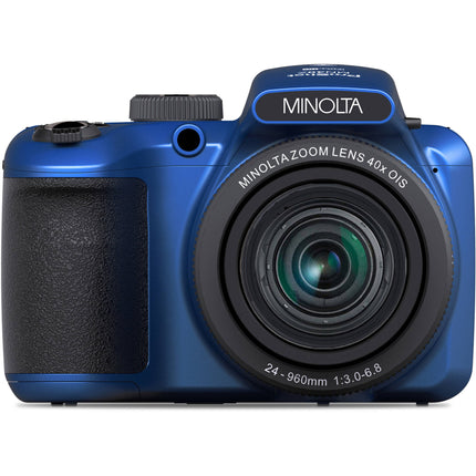Minolta MN40Z Cámara Digital Azul 20MP Zoom Óptico 40x 32GB