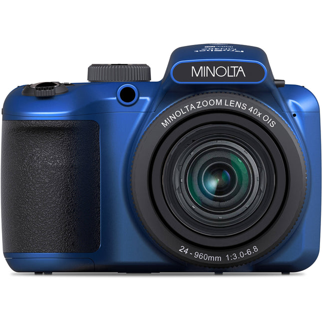 Minolta MN40Z Cámara Digital Azul 20MP Zoom Óptico 40x 32GB
