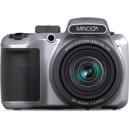 Minolta MN40Z Cámara Digital 20MP Zoom 40x 3" LCD 32GB Kit