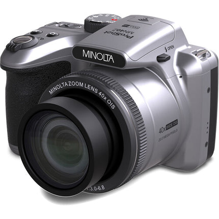 Minolta MN40Z Cámara Digital 20MP Zoom 40x 3" LCD 32GB Kit