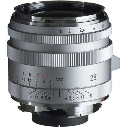 Voigtlander Nokton 28mm f1.5 objetivo vintage asférico full frame metal