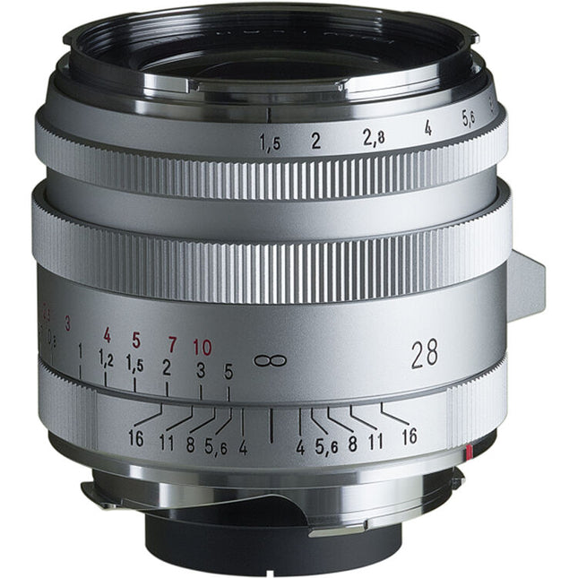 Voigtlander Nokton 28mm f1.5 objetivo vintage asférico full frame metal