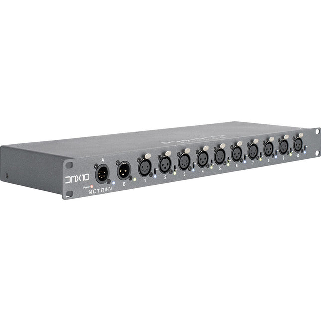 Obsidian DMX10-53 Divisor DMX rackmount 10 puertos 5 y 3 pines