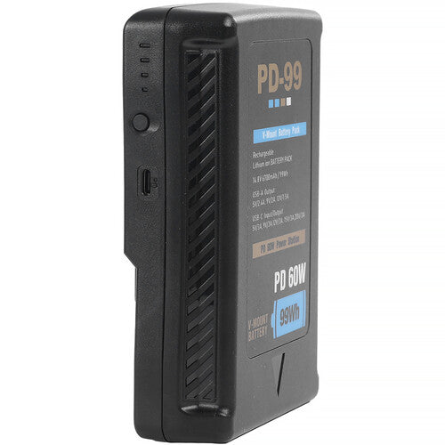 GVM 99Wh Batería de Ión de Litio V-Mount 14.8V 6700mAh PD Carga Rápida