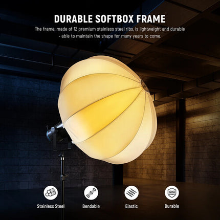 Neewer Quick Release Lantern Softbox 33.5" Iluminación 360° con Bolsa de Transporte