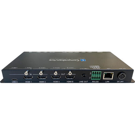 Comprehensive Pro AV/IT Integrator Matriz Switcher 3x2 USB-C HDMI 4K60 4:4:4 con Hub USB 3.0 y Adaptador 24V 5A
