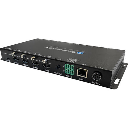 Comprehensive Pro AV/IT Integrator Matriz Switcher 3x2 USB-C HDMI 4K60 4:4:4 con Hub USB 3.0 y Adaptador 24V 5A
