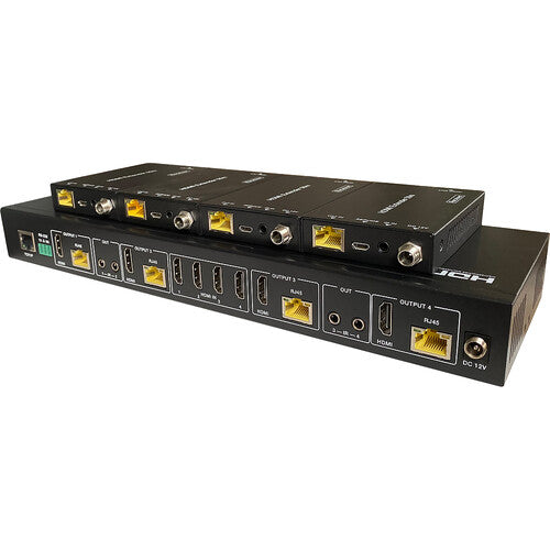 Comprehensive Pro AV/IT 4x4 HDMI 4K60 Matrix Switcher Extensor 230' Kit