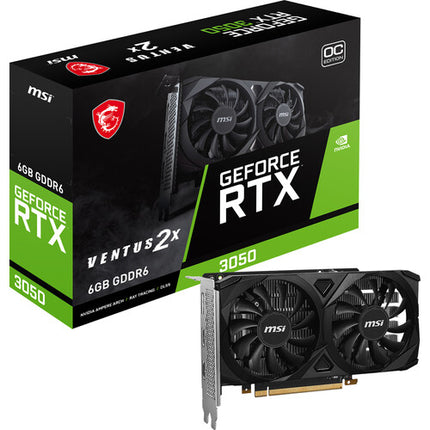 MSI GeForce RTX 3050 VENTUS 2X 6G OC Tarjeta Gráfica 6GB GDDR6 1492 MHz Booster
