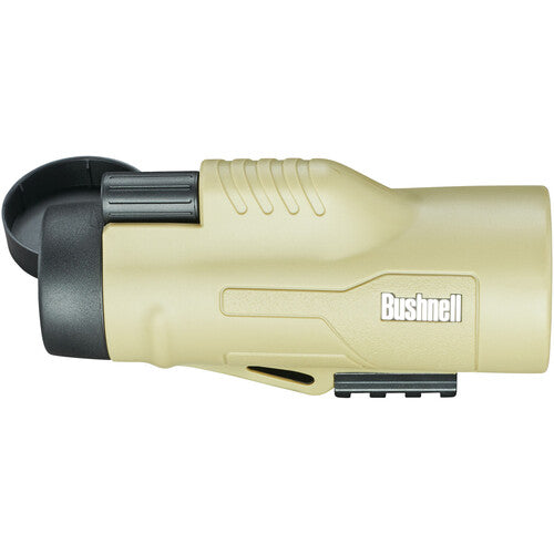 Bushnell 10x42 Legend Ultra HD Monocular Táctico Tan 65° Campo Visual Mil-Hash