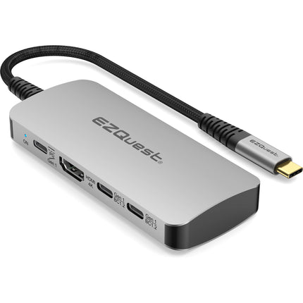 EZQuest USB-C Multimedia Hub 8 en 1 con HDMI 4K60 y 100W PD