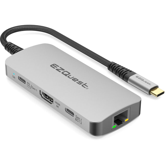 EZQuest USB-C Multihub 7 en 1 HDMI 4K60 100W Power Delivery
