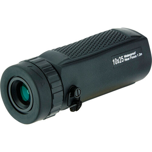 Monocular Carson 10x25 Blackwave 10x Zoom Campo 273 pies Resistente Agua