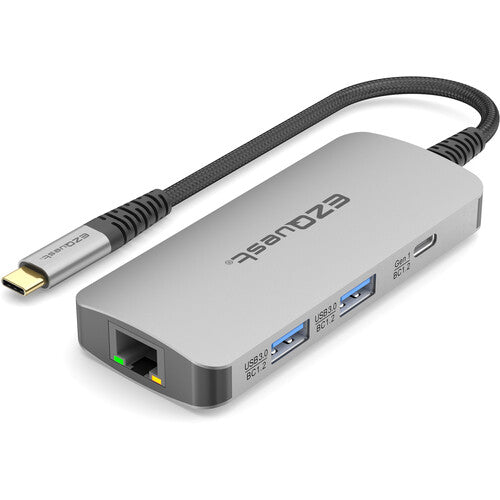 EZQuest USB-C Multihub 7 en 1 HDMI 4K60 100W Power Delivery