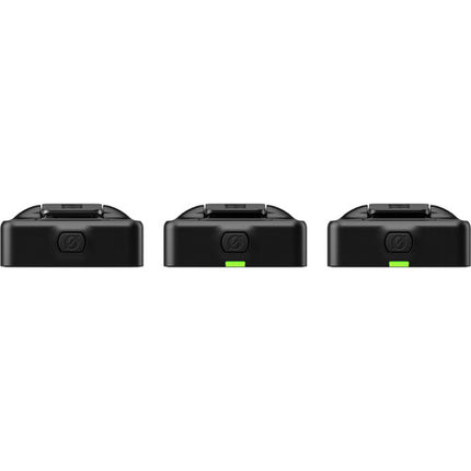 RODE Wireless PRO Sistema de Micrófono Inalámbrico para 2 Personas con Grabadora y 3 Lav Concealers Negro Blanco