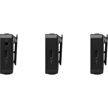 RODE Wireless PRO Sistema de Micrófono Inalámbrico para 2 Personas con Grabadora y 3 Lav Concealers Negro Blanco