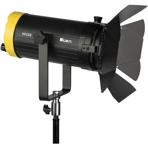 ikan Helia 150W Luz Fresnel LED Bicolor 3200-5600K CRI 97 con Barndoor