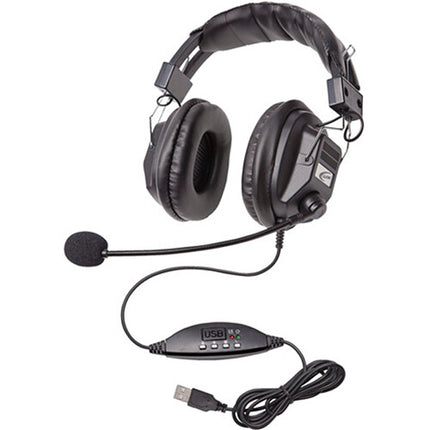 Califone 3068MUSB Stero Auriculares USB Over Ear Mic 6ft Cable