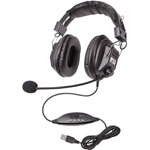 Califone 3068MUSB Stero Auriculares USB Over Ear Mic 6ft Cable