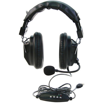 Califone 3068MUSB Stero Auriculares USB Over Ear Mic 6ft Cable