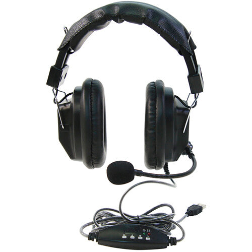 Califone 3068MUSB Stero Auriculares USB Over Ear Mic 6ft Cable
