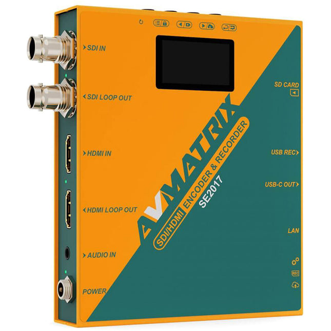 AVMATRIX SE2017 Codificador y Grabador Streaming 1080p60 SDI HDMI