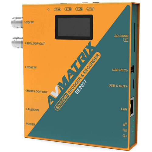 AVMATRIX SE2017 Codificador y Grabador Streaming 1080p60 SDI HDMI