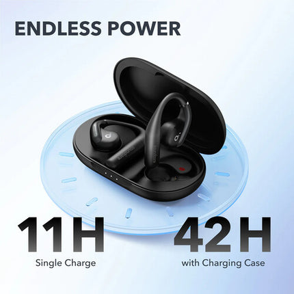 Soundcore by Anker AeroFit Auriculares Abiertos Negros 42H IPX7