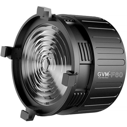 GVM F60 Lente Fresnel para luz LED Zoom 15-45° montaje Bowens S