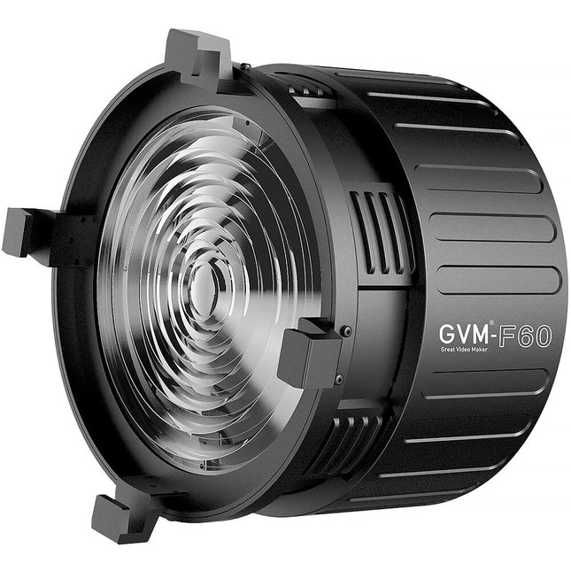 GVM F60 Lente Fresnel para luz LED Zoom 15-45° montaje Bowens S