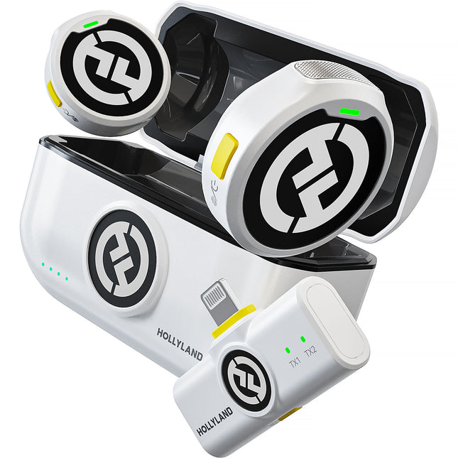 Hollyland LARK M2 DUO Sistema de Micrófono Inalámbrico 2.4 GHz Alcance 305 m Bluetooth