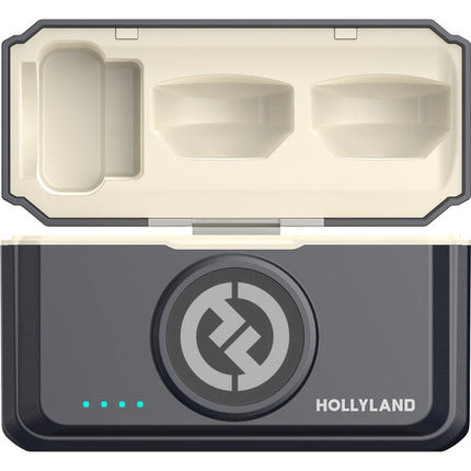 Hollyland LARK M2 DUO Sistema Micrófono Inalámbrico 2 Personas 2.4 GHz Alcance 305 m Sonido 48 kHz 24-Bit