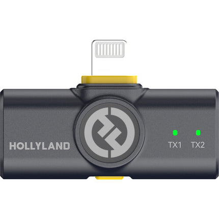 Hollyland LARK M2 DUO Sistema de Micrófono Inalámbrico para 2 Personas 1000' Alcance 48 kHz Audio Hi-Fi