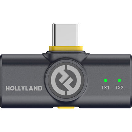 Hollyland LARK M2 DUO Sistema de Micrófono Inalámbrico 2 Personas USB-C 1000' Alcance sonido 48 kHz 24-Bit