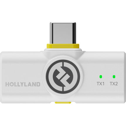 Hollyland LARK M2 DUO Sistema de Micrófono Inalámbrico 2 Personas USB-C 1000' Alcance 48 kHz 24 Bits