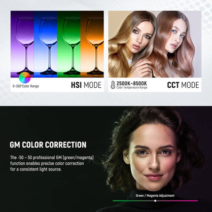 Neewer RGB1200 Panel LED RGB Kit 2 Luces 13.2x13.5 Pulgadas 7300 Lux