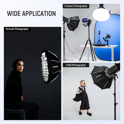 Neewer NS35P Softbox Octagonal 35" con Rejilla y Liberación Rápida