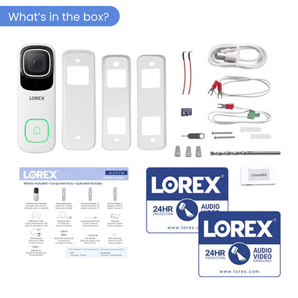Lorex B862AJD-E Video Timbre 4K UHD 3840x2160 Visión Noche 150°
