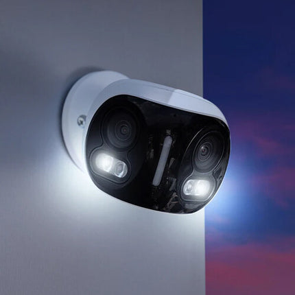 Lorex W891UAD-E Cámara de seguridad dual 4K Wi-Fi 5MP 180° visión nocturna 32GB microSD incluida