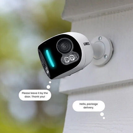 Lorex W891UAD-E Cámara de seguridad dual 4K Wi-Fi 5MP 180° visión nocturna 32GB microSD incluida