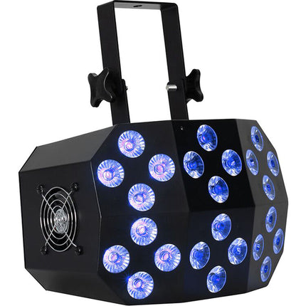 Eliminator Lighting Mega Wash Luz LED RGBWA+UV 24x10W 25° DMX